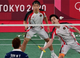 Kevin Sanjaya Sukamuljo/Marcus Fernaldi Gideon need to improve their mental strength in order to achieve good results at big tournaments. (photo: AFP)