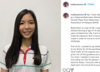 Wish Chow Mei Kuan all the best in her future endeavors. (photo: Chow Mei Kuan's Instagram)