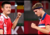 Chen Long faces Viktor Axelsen in the 2020 Tokyo Olympics finals. (photo: Lintao Zhang/Getty Images)