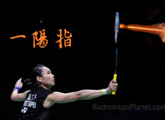 Amazing! Tai Tzu Ying put out five candle fires using a racket and a shuttlecock. (original photo: AFP, modified by BadmintonPlanet.com)
