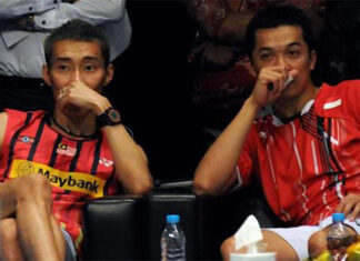 Lee Chong Wei and Taufik Hidayat are good friends outside of the badminton court. (photo: Yahoo)
