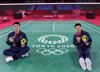 Lee Yang and Wang Chi-lin have recently been involved in endorsement disputes. (photo: Lintao Zhang/Getty Images)