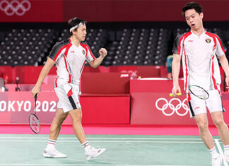Wish Kevin Sanjaya Sukamuljo (R) a quick recovery from his injury. (photo: Kevin Sanjaya Sukamuljo's Instagram)