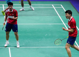 Wang Yi Lyu/Huang Dong Ping give China a comeback win against Thailand at the 2021 Sudirman Cup. (photo: Shi Tang/Getty Images)