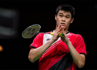 The 19-year-old Brian Yang of Canada is slowly making his presence felt in the sport of badminton. (photo: Shi Tang/Getty Images)