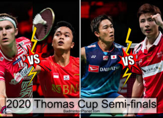 Viktor Axelsen, Anthony Sinisuka Ginting, Kento Momota, and Shi Yuqi are going to set up blockbuster clashes in the 2020 Thomas Cup semi-finals.(photo: Shi Tang/Getty Images)