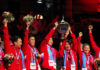Indonesia beats China 3-0 to win its 14th Thomas Cup title on Sunday, in Aarhus, Denmark.