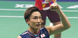 Kento Momota is eying for his first French Open title.