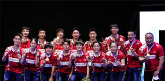 China's men's and women's teams are heavy favorites to win the 2020 Thomas and Uber Cups. (photo: Shi Tang/Getty Images)