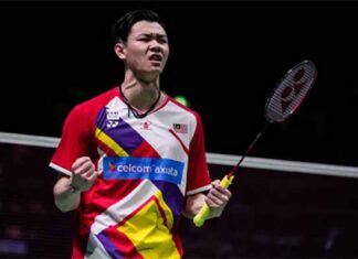 Lee Zii Jia stages strong comeback to enter HYLO Open men's singles semi-final. (photo: Shi Tang/Getty Images)