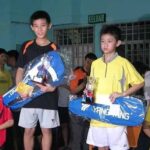 Loh Kean Yew (L) and Lee Zii Jia when they were young. (photo: Internet)