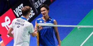 Viktor Axelsen and Kento Momota are set to play at the 2021 Indonesia Masters. (photo: Shi Tang/Getty Images)