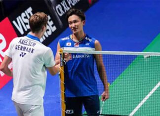 Viktor Axelsen and Kento Momota are set to play at the 2021 Indonesia Masters. (photo: Shi Tang/Getty Images)
