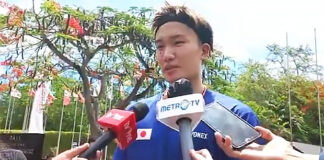 Kento Momota is having a lot of fun in Bali ahead of the 2021 Indonesia Masters next week. (photo: Instagram)