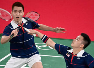 Aaron Chia/Soh Wooi Yik cruise into the 2021 Indonesia Masters second round. (photo: Shi Tang/Getty Images)