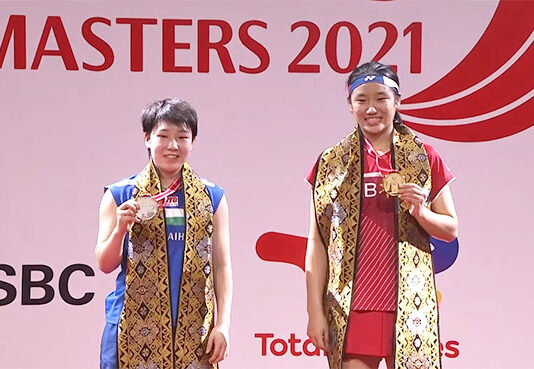 An Seyoung (R) Wins the 2021 Indonesia Masters title.