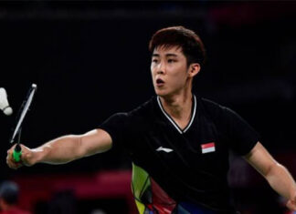 Loh Kean Yew is slowly climbing up the badminton world rankings. (photo: Shi Tang/Getty Images)