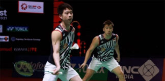 Kevin Sanjaya Sukamuljo/Marcus Fernaldi Gideon advance to the Indonesia Open final. (photo: PBSI)
