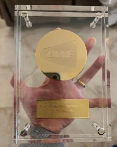 Tai Tzu Ying and 2021 BWF Female Players of the Year Award. (photo: Tai Tzu Ying's Instagram)