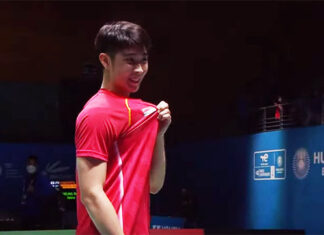 Loh Kean Yew stunningly beats Kantaphon Wangcharoen in the 2021 BWF World Championships third round.