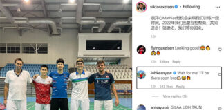 Viktor Axelsen to kick off Dubai training camp, still waiting on Loh Kean Yew. (photo: Viktor Axelsen's Instagram)