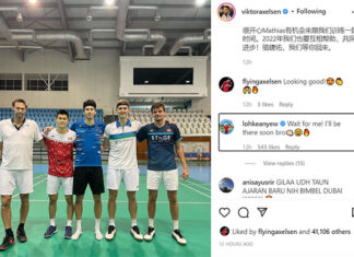 Viktor Axelsen to kick off Dubai training camp, still waiting on Loh Kean Yew. (photo: Viktor Axelsen's Instagram)