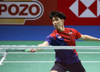 Loh Kean Yew advances to the 2022 India Open final. (photo: Shi Tang/Getty Images)