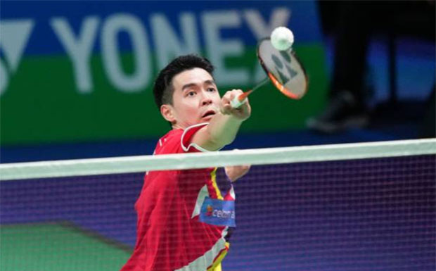 Cheam June Wei wins tough opener at 2022 Syed Modi India International. (photo: Shi Tang/Getty Images)