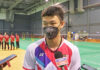 Lee Zii Jia talks to Malaysian media on Tuesday. (photo: Astro Arena)