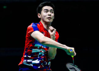 Cheam June Wei makes 2022 Syed Modi India International quarters. (photo: Shi Tang/Getty Images)