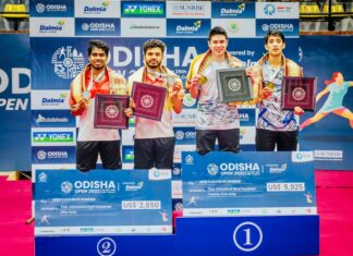 Nur Mohd Azriyn Ayub Azriyn/Lim Khim Wah win the 2022 Odisha Open. (photo: BAI)