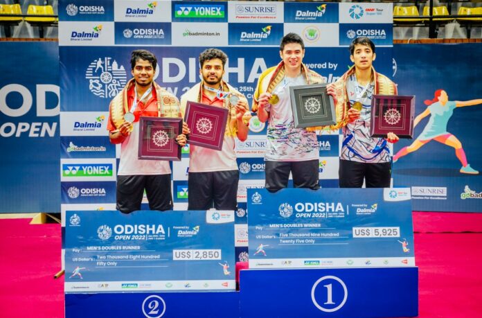 Nur Mohd Azriyn Ayub Azriyn/Lim Khim Wah win the 2022 Odisha Open. (photo: BAI) Nur Mohd Azriyn Ayub Azriyn/Lim Khim Wah win the 2022 Odisha Open. (photo: BAI)