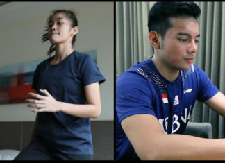 Indonesian Shuttlers Stay Physically Active For 2022 BATC While Remain Quarantine in Malaysia. (photo: PBSI)