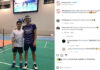 Cheam June Wei thanks Viktor Axelsen for permitting him to train in Dubai with him and Loh Kean Yew. (photo: Cheam June Wei's Instagram)