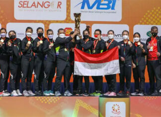 Congratulations to the Indonesia women's team for winning the 2022 Badminton Asia Team Championship (BATC). (photo: PBSI)