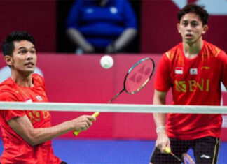 Fajar Alfian/Muhammad Rian Ardianto unhappy about the draw for 2022 All England draw. (photo: AFP)