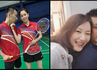 Lee Chong Wei, Wong Mew Choo, Xie Xingfang, Lin Dan (from left).(photo: Lee Chong Wei and Lin Dan's Facebook)