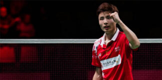 Shi Yuqi is at a tricky spot with the Chinese Badminton Association. (photo: AFP)