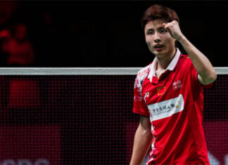 Shi Yuqi is at a tricky spot with the Chinese Badminton Association. (photo: AFP)