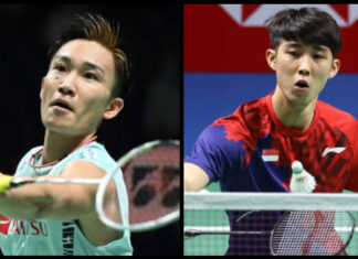 Kento Momota, Loh Kean Yew suffer shock early exit from 2022 German Open. (photo: AFP)