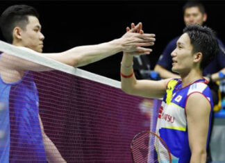 Lee Zii Jia sets up a rematch vs. Kento Momota in All England quarters. (photo: Shi Tang/Getty Images)