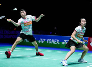 Tan Kian Meng/Lai Pei Jing advanced to the Swiss Open second round. (photo: Shi Tang/Getty Images)