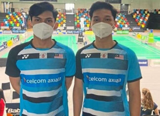 Arif Junaidi/Muhammad Haikal advance to the 2022 Orleans Masters final. (photo: Bernama)