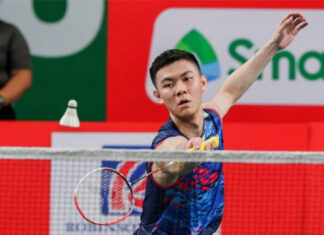 Lee Zii Jia advances to the 2022 Badminton Asia Championships quarter-finals. (photo: Xinhua)