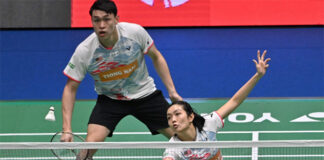 Tan Kian Meng/Lai Pei Jing enter the Korea Open semi-finals. (photo: AFP)