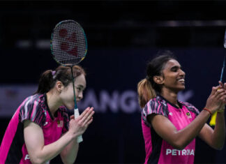 Pearly Tan/Thinaah Muralitharan score the only point for Malaysia in the tie against Thailand on Monday. (photo: Shi Tang/Getty Images)