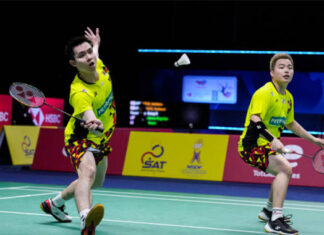 Aaron Chia/Soh Wooi Yik enter the 2022 Indonesia Masters quarter-finals. (photo: Shi Tang/Getty Images)