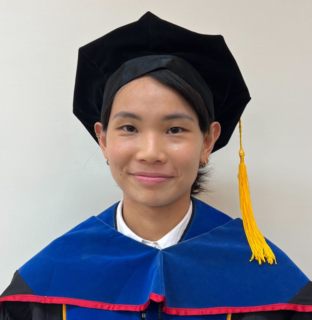 Congratulations to Tai Tzu Ying for earning her Ph.D. degree. (photo: University of Taipei)