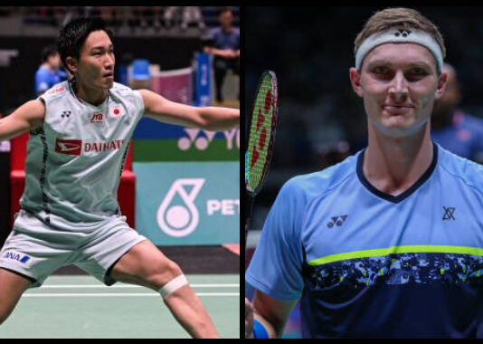 Kento Momota and Viktor Axelsen are on course for a possible mouth-watering Malaysia Open final showdown. (photo: AFP/Getty Images)