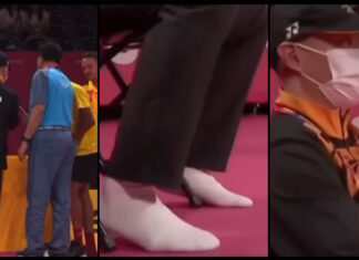 The great display of sportsmanship by Hendrawan.